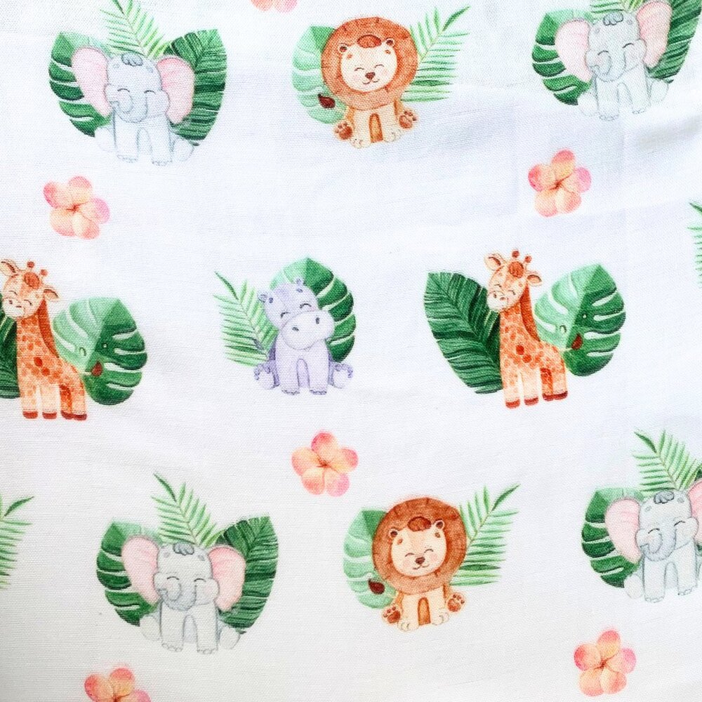 NWT Cute Short Sleeve Baby Onesies One-Piece Romper Unisex Safari Animals 18-24M - Picture 4 of 4